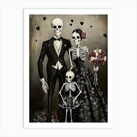 Day Of The Dead Wedding Art Print