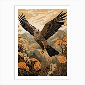 Dark And Moody Botanical Harrier 1 Art Print
