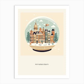 Amsterdam Netherlands 7 Snowglobe Poster Art Print