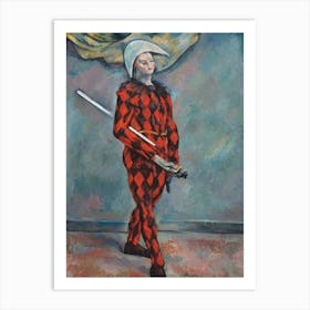 Harlequin, Paul Cézanne Art Print