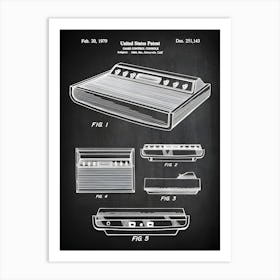 Video Game Control Console Patent Vintage Video Game Patent Tv Video Game Patent Classic Tv Game Poster Video Game Art Eg1431 Art Print