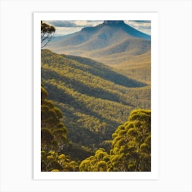 Blue Mountains National Park 2 Australia Vintage Poster Art Print