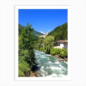 River in the Alps Art Print