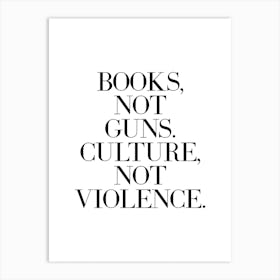 Books and Culture quote Art Print