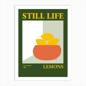 Still Life With Lemons Art Print