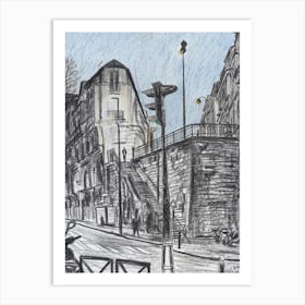 Rue des Artistes Art Print