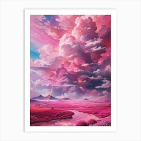 World Of Pink Art Print