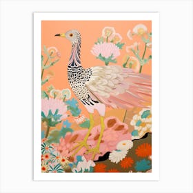 Maximalist Bird Painting Roadrunner 3 Art Print