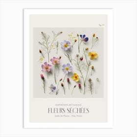 Fleurs Sechees, Dried Flowers Exhibition Poster 15 Art Print