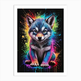 Fox Painting Art Print