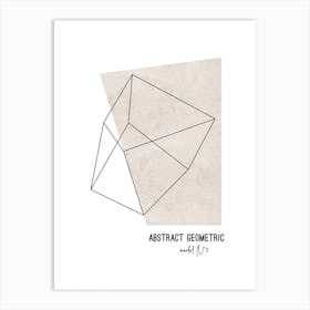 Abstract Geometric 3 Line Art Print