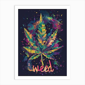 High on Marijuana Art Art Print