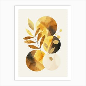 Golden Leaves 45 Art Print