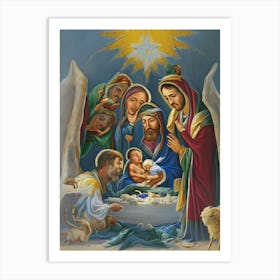 Nativity Scene 16 Art Print