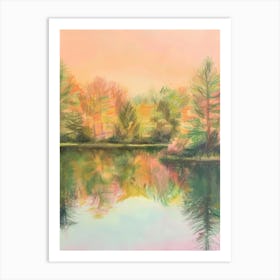 Autumn Pond 3 Art Print