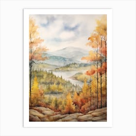 Autumn Forest Landscape The Mark Twain National Forest Art Print