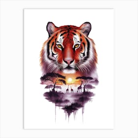 Tiger Painting Art Print