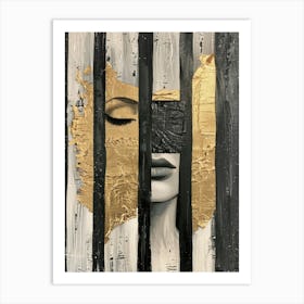 Gold And Black 51 Art Print