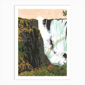 Victoria Falls Zimbabwe Art Print