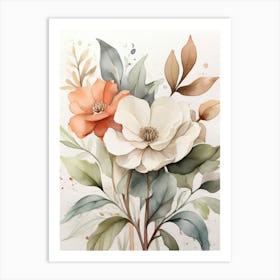 Magnolias Art Print