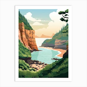 Kauai Hawaii, Usa, Graphic Illustration 3 Art Print