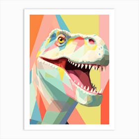 Colourful Dinosaur Tyrannosaurus 2 Art Print