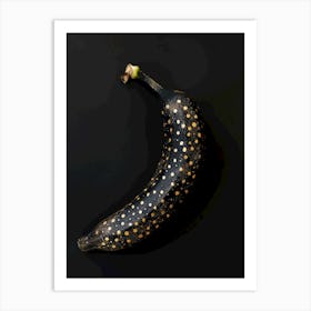 Black and gold Banana Art Print