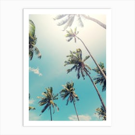 Palm Trees In The Sky 1 Art Print