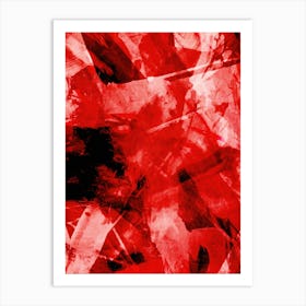 Abstract Red Painting 6 Art Print