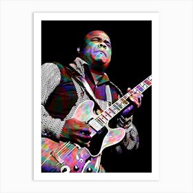 Freddie King American Blues Guitarist Legend Art Print