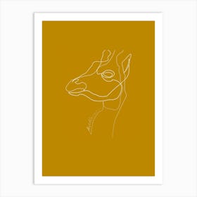 Giraffe - Line Art Series Art Print