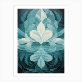 Water Geometric Abstract 2 Art Print