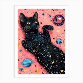 Cat In Space 2 Art Print