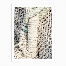 Fishing Net maritime fish-net 1 Art Print