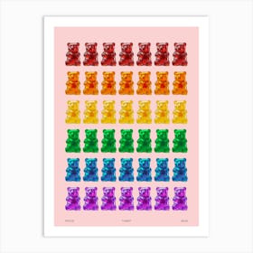 Rainbow Yummy Gay Bear Lgbtq+ Art Print