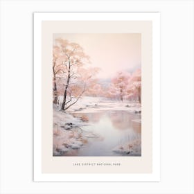 Dreamy Winter National Park Poster  Lake District National Park United Kingdom 3 Art Print