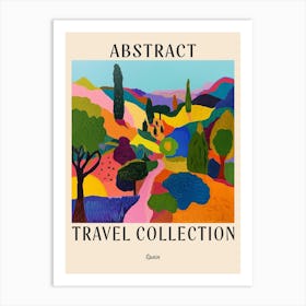 Abstract Travel Collection Poster Spain 1 Art Print