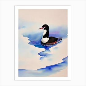 Loon Watercolour Bird Art Print