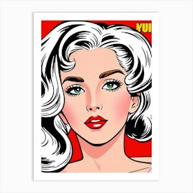 The Vibrant Muse: Boldly Framed in Pop Art Aesthetics Marilyn Monroe Art Print