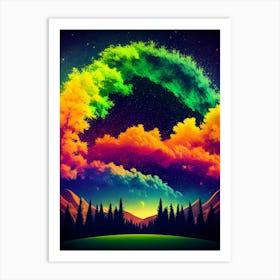 Rainbow Sky 2 Art Print