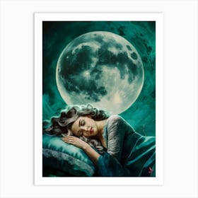 Dreaming Of The Moon Art Print