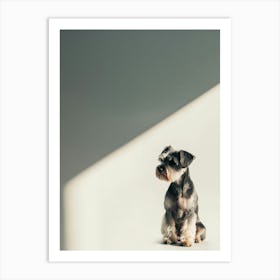 Schnauzer. Generated AI. Art Print Art Print