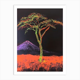 Acacia Tree Art Print