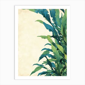 Tropical Leaves Art Print