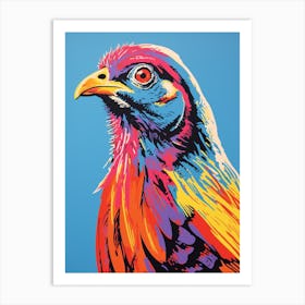 Andy Warhol Style Bird Pheasant 7 Art Print
