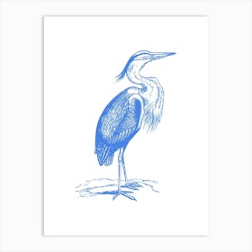 Blue Heron Art Print