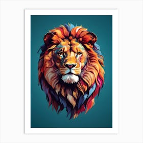 Lion Head Art Print