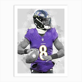 Lamar Jackson Baltimore Ravens Art Print