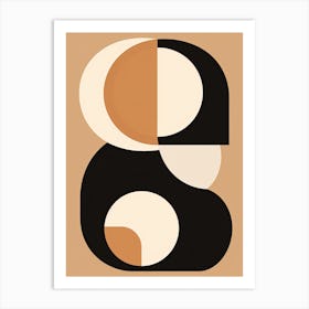 Mid-Century Shapes 56 Art Print