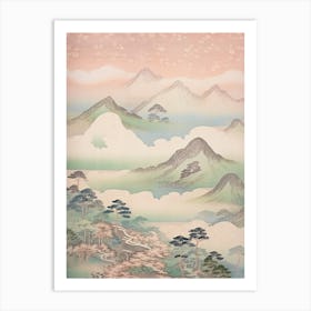 Mount Akagi In Gunma Japanese Landscape 1 Art Print